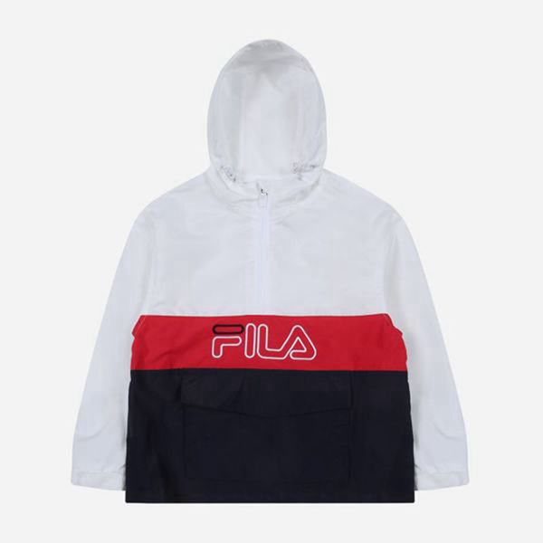 Fila Bunda Detske Biele - Biella Windbreaker Vypredaj - Slovakia 53879-KLQD